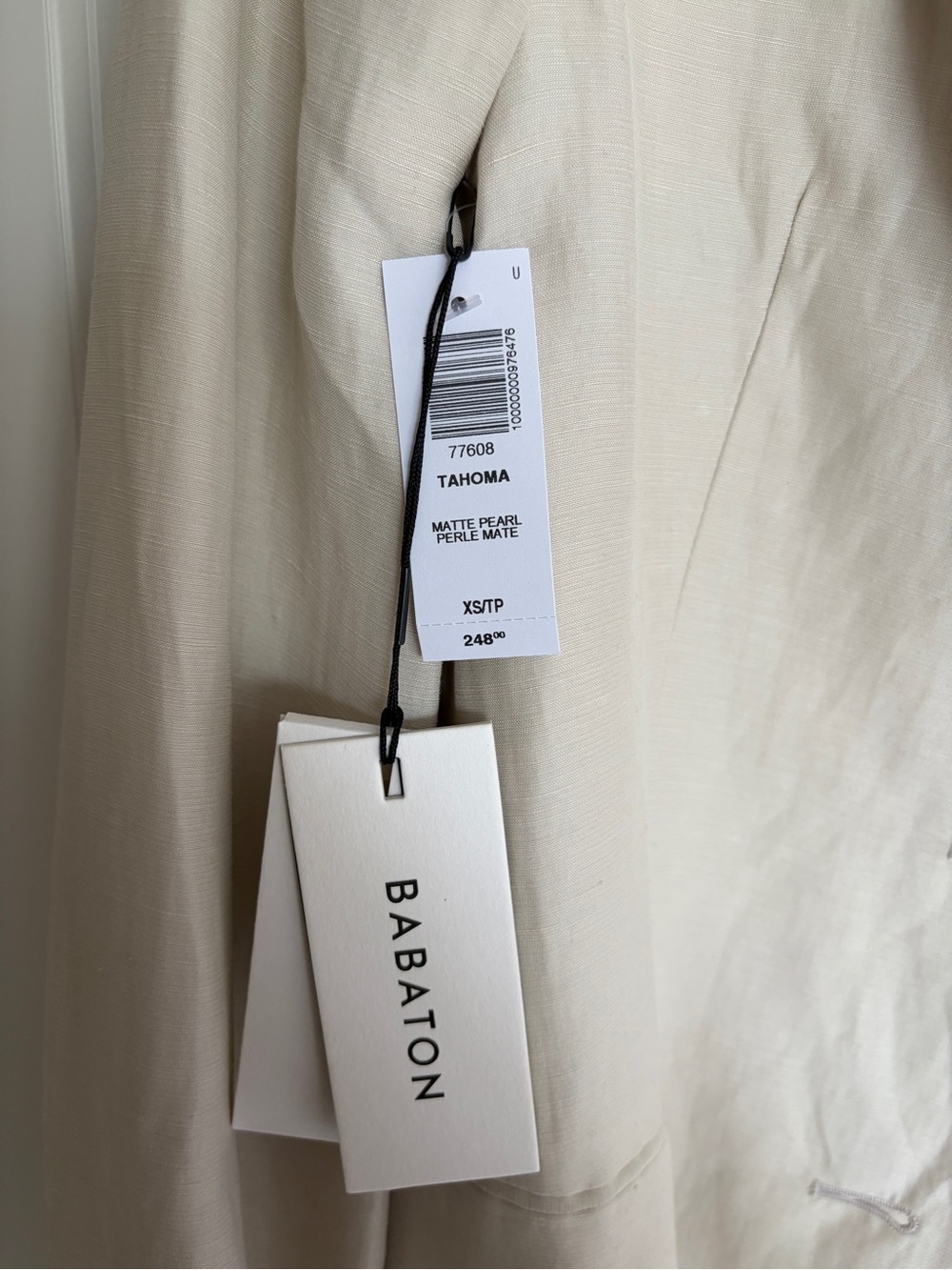 Babaton Light Cream Classic Tailored Blazer - Picture 9 of 9
